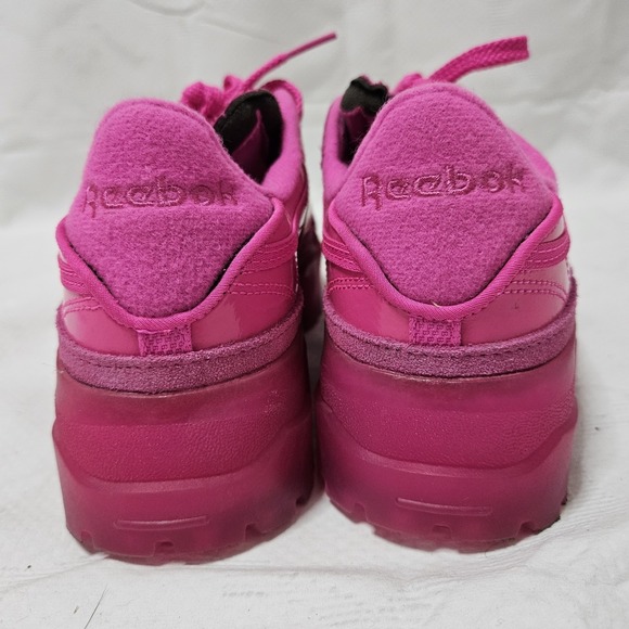 Reebok Club C Cardi B Dynamic Pink Sneakers Women's 7 Shoes Activewear EUC - Picture 10 of 11